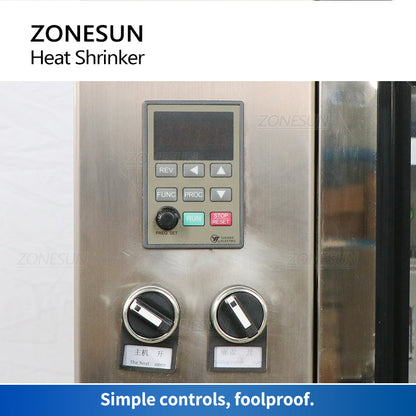 ZONESUN ZS-CSM1 Auto Bottle Neck Cover Heat Shrinking Sealing Machine