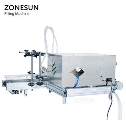 ZONESUN ZS-DTPP-2 Dual-Head Liquid Filling Machine for Juice & Oils