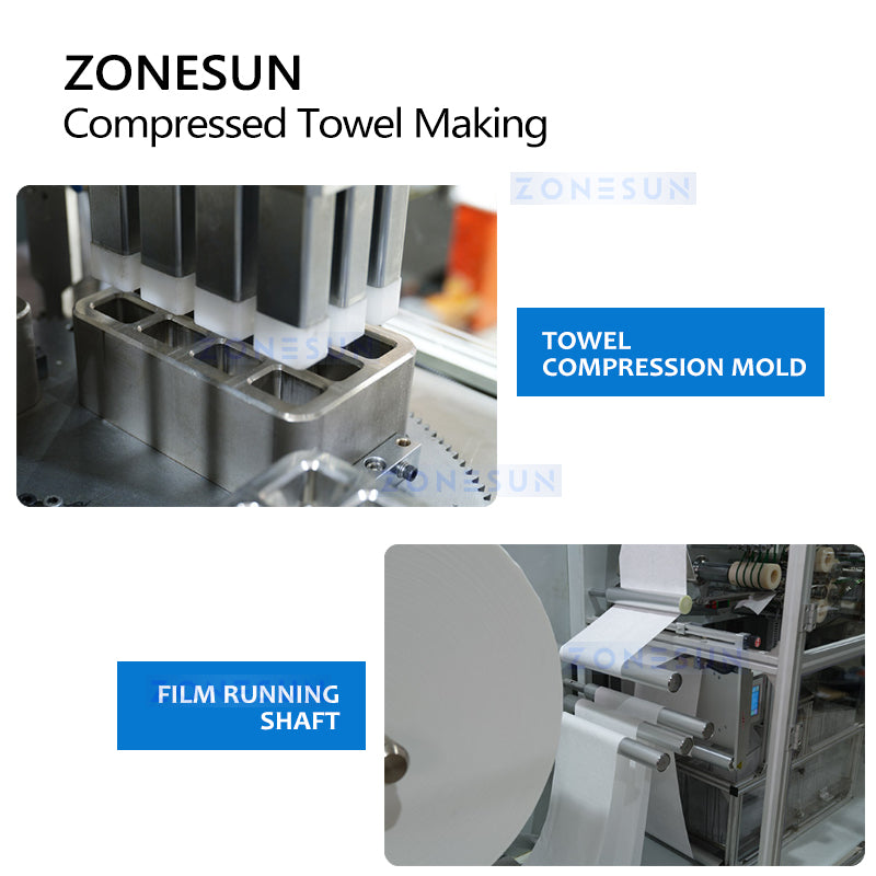 ZONESUN ZS-HAN9800 Automatic Disposable Compressed Towel Machine