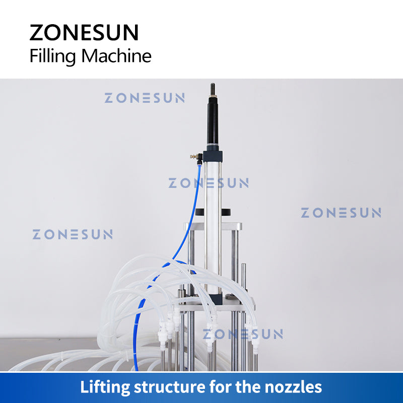 ZONESUN ZS-YTMP9C Pneumatic 9 Nozzles Magnetic Pump Filling Machine