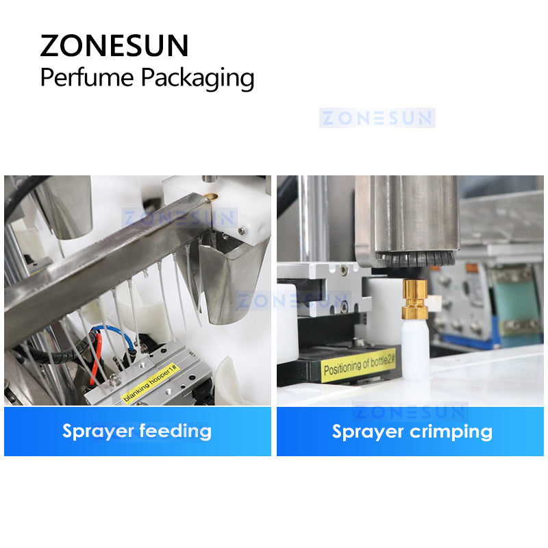 ZONESUN ZS-AFC21 Automatic Perfume Bottle Filling and Capping Machine
