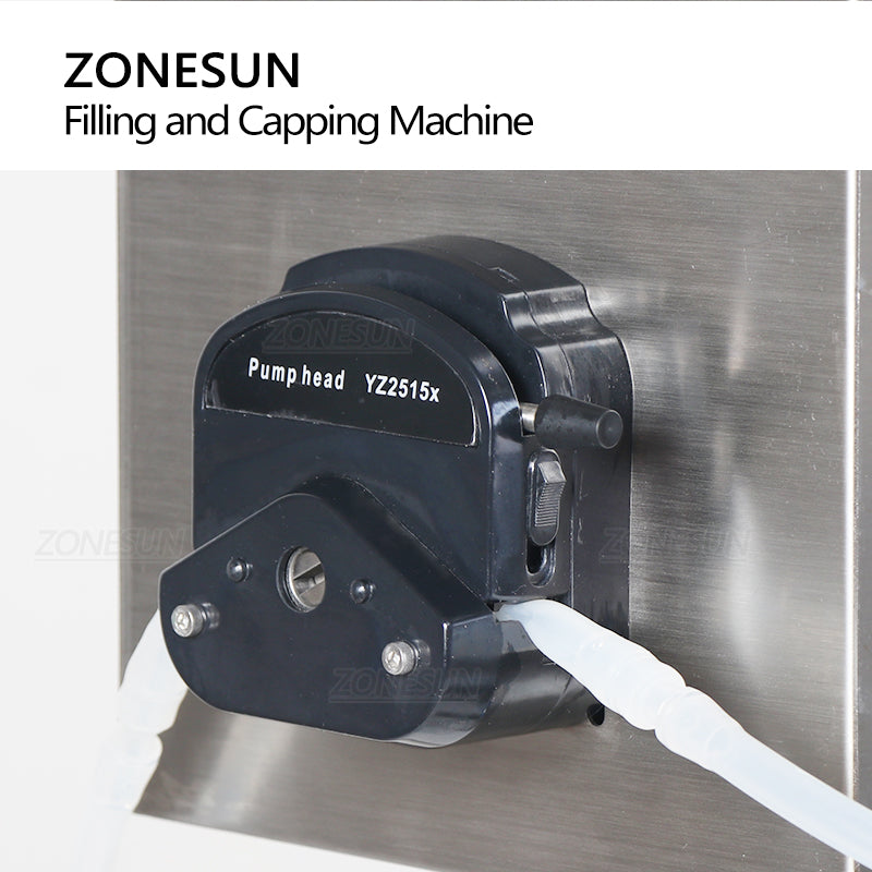 ZONESUN ZS-AFC1P Peristaltic Pump Liquid Filling & Capping Machine