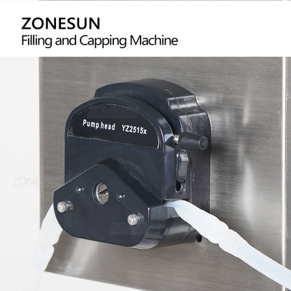 ZONESUN ZS-AFC1P Peristaltic Pump Liquid Filling & Capping Machine