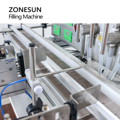 ZONESUN ZS-DTMP4Y 4heads Tabletop Magnetic Pump Liquid Filling Machine