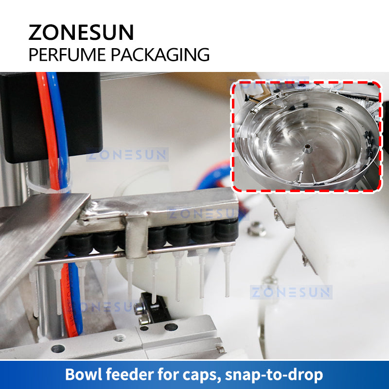 ZONESUN ZS-AFC7C Rotary Perfume Bottle Filling and Capping Machine