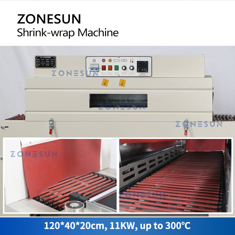 ZONESUN ZS-SPL3 PVC & Polyolefin Film L-bar Sealing Shrinking Machine