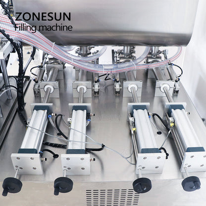 ZONESUN ZS-DTGT4T Pneumatic 4-Nozzle Paste Liquid Filling Machine