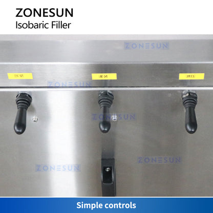 ZONESUN ZS-CF4A Semi-automatic Carbonated Drinks Filling Machine