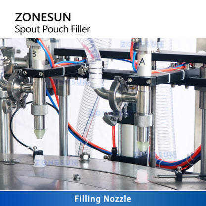 ZONESUN ZS-AFC12 Automatic Spout Pouch Filling and Capping Machine
