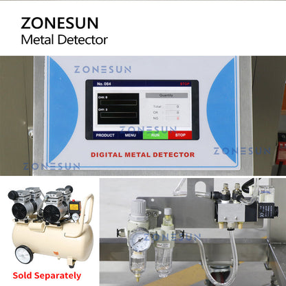 ZONESUN ZS-MD1 Conveyor Belt Metal Detector with Auto Reject