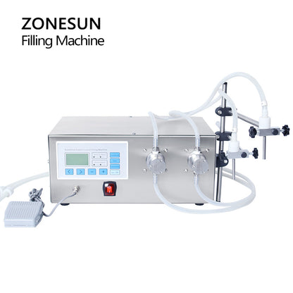 ZONESUN ZS‑MPZ2 Semi‑automatic 2 Nozzles Magnetic Pump Filler