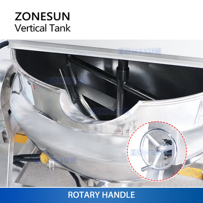 ZONESUN ZS-CG200L Industrial Cooker with Mixer and Heater