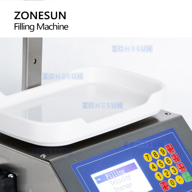 ZONESUN ZS-M1080S Semi-Automatic Liquid Weighing Filling Machine