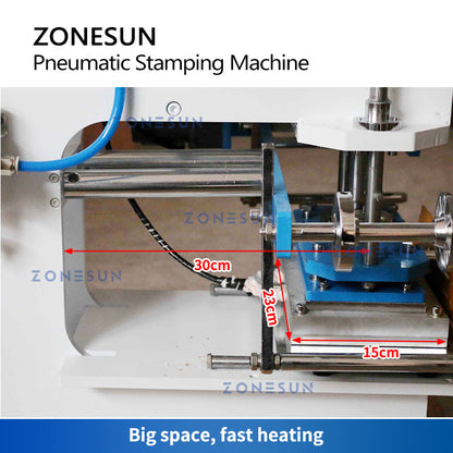ZONESUN ZS-819C4 Pneumatic Stamping Machine for Leather and More