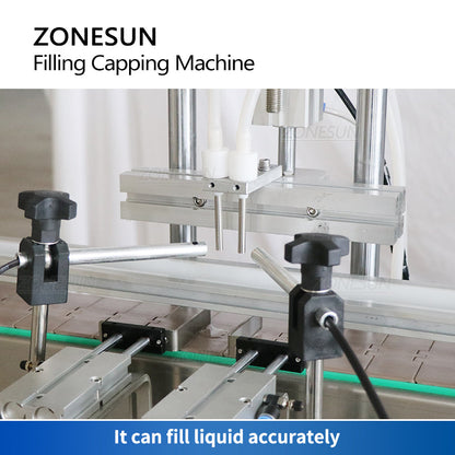 ZONESUN ZS‑AFC9 Perfume Bottle Filling&Capping Machine with Cap Feeder