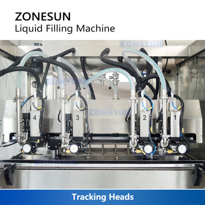 ZONESUN ZS-VTPF4 Auto 4 Tracking Heads Paste Liquid Filling Machine