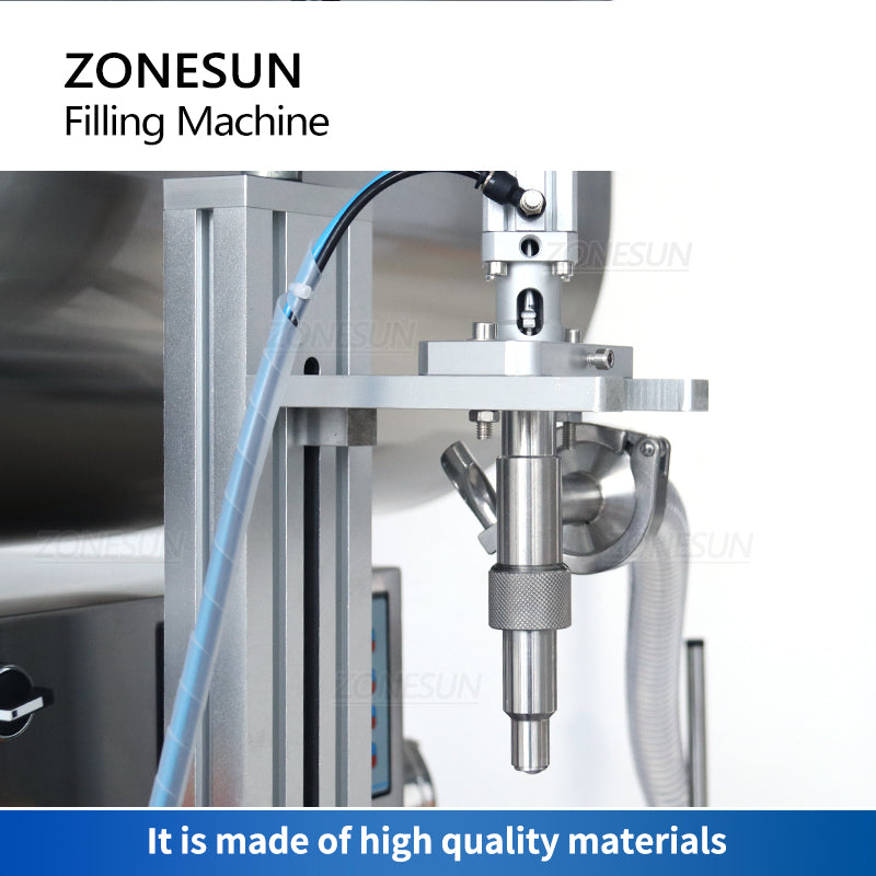 ZONESUN ZS‑DTGT900U Rotor Pump Paste Filling Machine with 100 L Hopper