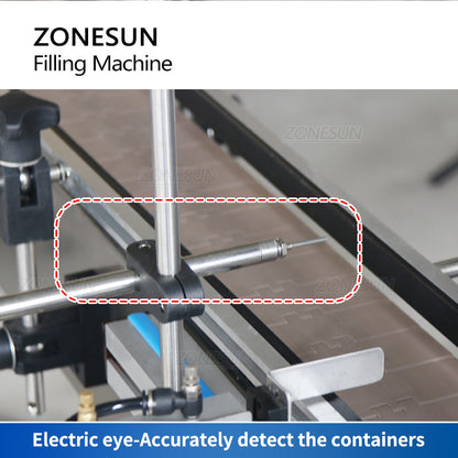 ZONESUN ZS‑SV4HS 4‑Nozzle Servo Piston Pump Liquid Filling Machine