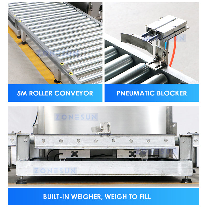 ZONESUN ZS-YTW250L Large Flow Liquid Weighing Drum Filling Machine