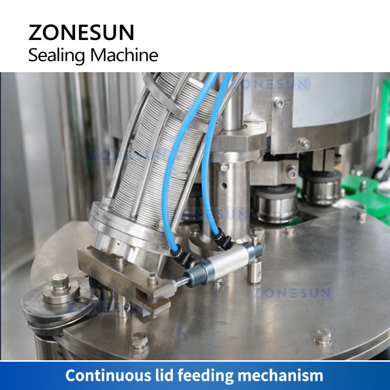 ZONESUN ZS-CFS18-4 Auto Liquid Can Isobaric Filling Sealing Machine