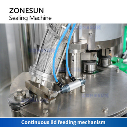 ZONESUN ZS-CFS18-4 Auto Liquid Can Isobaric Filling Sealing Machine