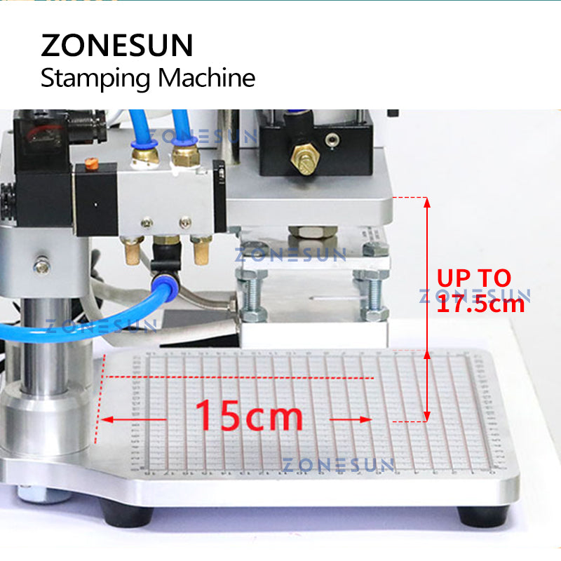ZONESUN ZS-QS100 Pneumatic Hot Stamping Machine for Multiple Materials