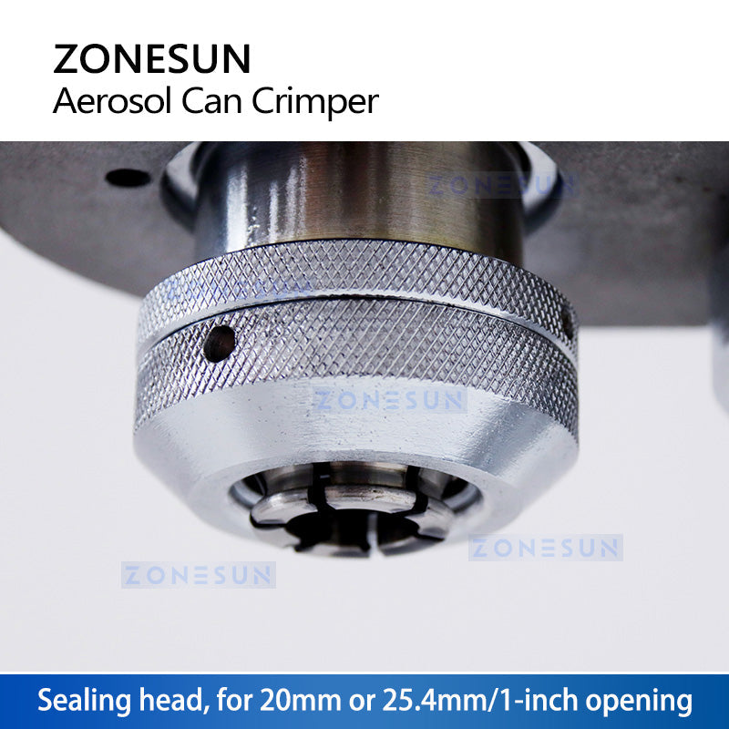 ZONESUN ZS-YG25 Manual Aerosol Can Crimping and Capping Machine