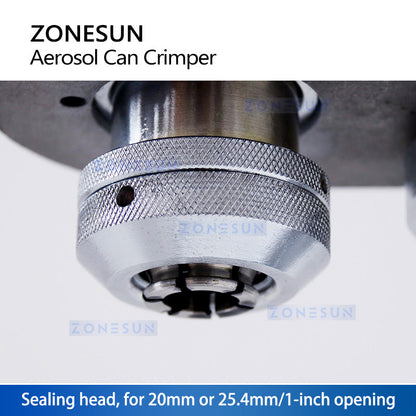 ZONESUN ZS-YG25 Manual Aerosol Can Crimping and Capping Machine