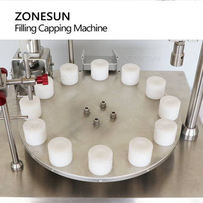 ZONESUN ZS-AFC1CP Macchina di riempimento e tappatura di liquidi con pompa ceramica rotativa 
