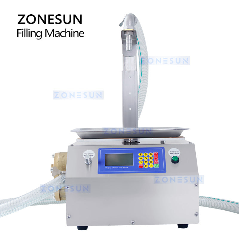 ZONESUN ZS-GPGT1C Semi-auto Gear Pump Paste Weighing Filling Machine