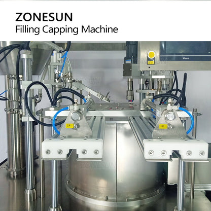 ZONESUN ZS-YTZL2 Servo Doypack Filling Capping Machine with Conveyor