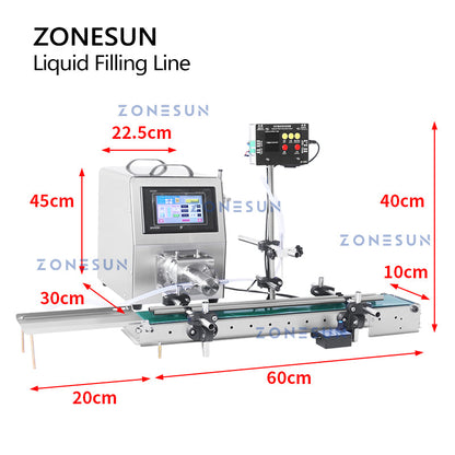 ZONESUN ZS-DTCP1 Automatic Single Nozzle Ceramic Pump Filling Machine