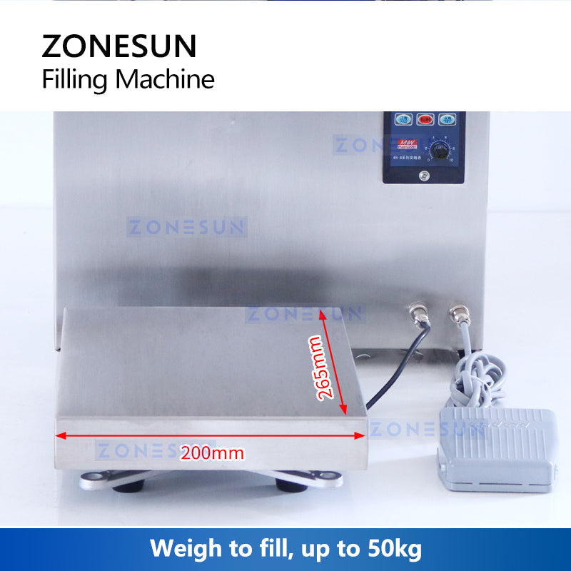 ZONESUN ZS-GPW1 High Flow Gear Pump Liquid Weighing Filling Machine