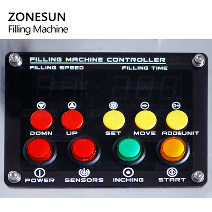 ZONESUN Induction Liquid Filling Machine for Food & Cosmetics