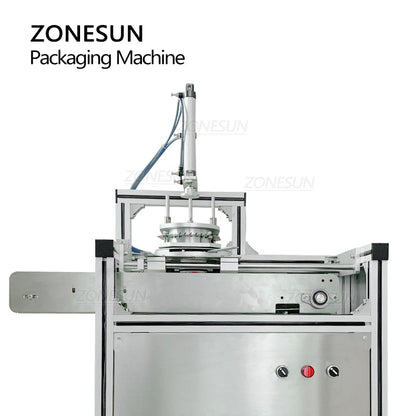 ZONESUN ZS-PK950 Semi-Auto Pleated Wrapping Machine with Conveyor
