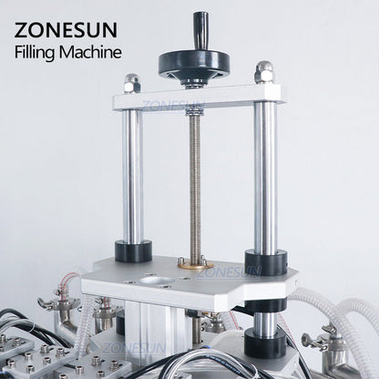 ZONESUN ZS‑YT6T‑6Y Automatic 6‑Nozzle Pneumatic Liquid Filling Machine