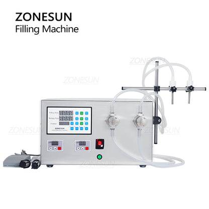 ZONESUN ZS-YTMP2S Dual Magnetic Pump Liquid Filling Machine