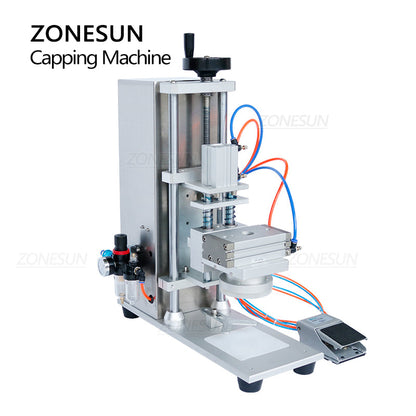 ZONESUN ZS-XG450D Semi-Auto Twist-Off Glass Bottle Capping Machine