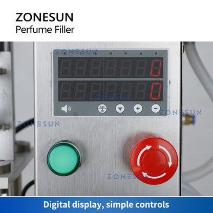 ZONESUN ZS-YTZL500S Vacuum Single Nozzle Perfume Filling Machine
