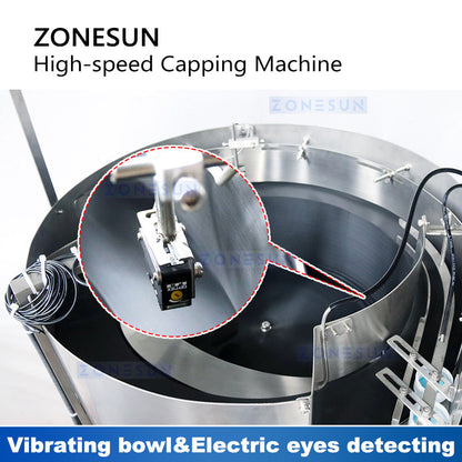 ZONESUN ZS-FXZ101 Automatic High Speed Capping Machine with Feeder