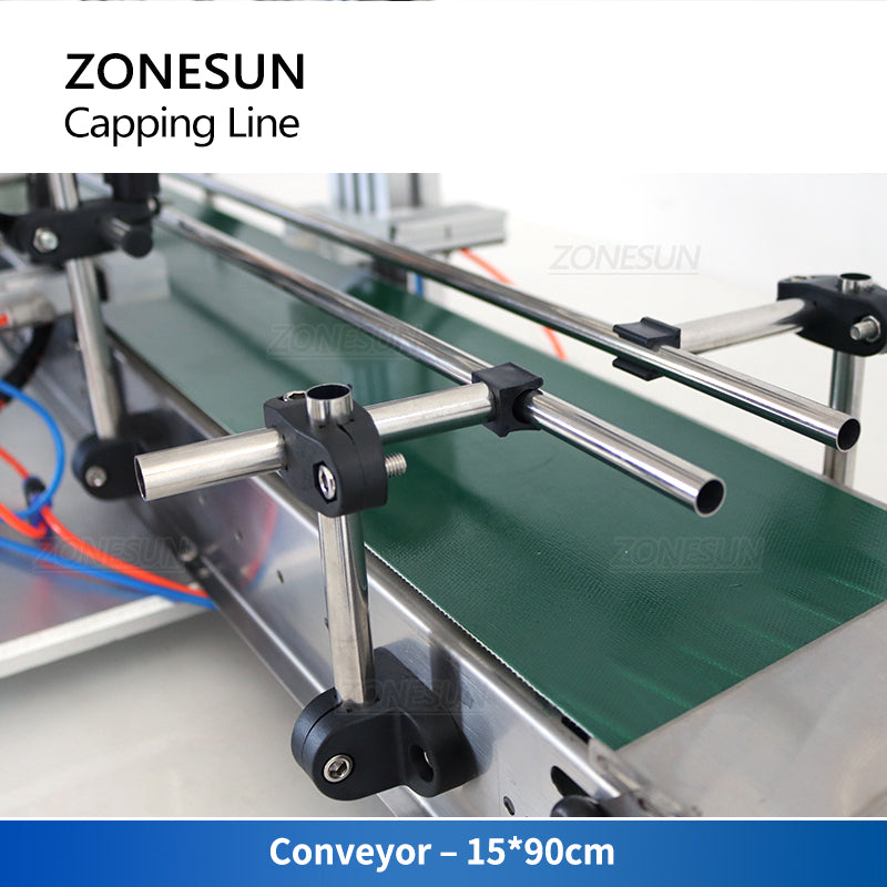 ZONESUN ZS‑XG6100C Automatic Screw Capper with Customizable Conveyor