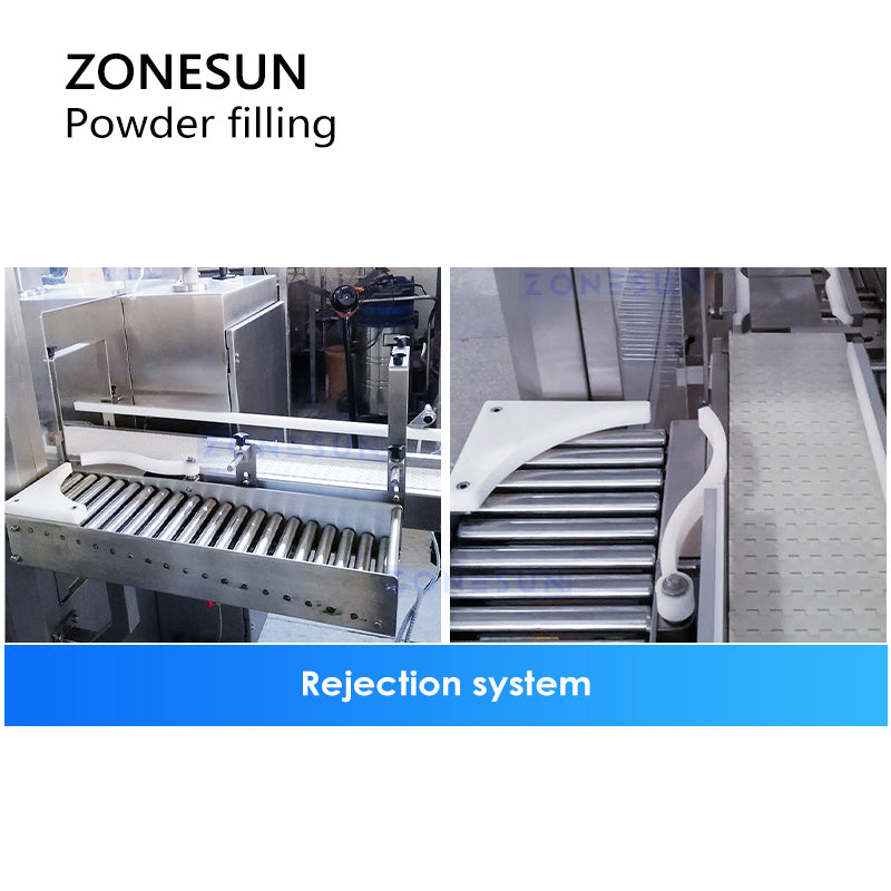 ZONESUN ZS-FM6A Dual Auger Powder Filling Machine with Check Weigher