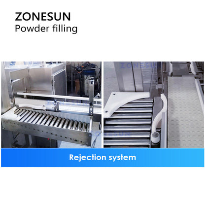 ZONESUN ZS-FM6A Dual Auger Powder Filling Machine with Check Weigher
