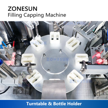 ZONESUN ZS-AFC6F Eye Drop Filling & Capping Machine for Flat Bottles