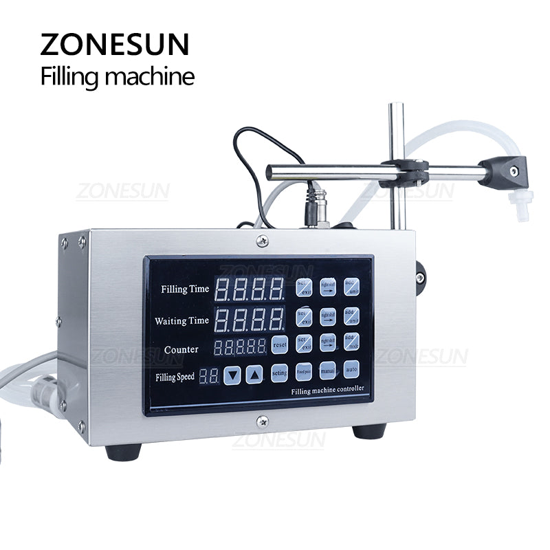 ZONESUN GFK-280 Diaphragm Pump Liquid Filler for Milk, Juice & Water