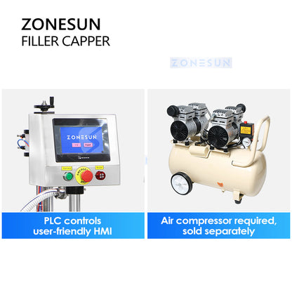 ZONESUN ZS-AFC26 Automatic Rotor Pump Paste Filling Capping Machine