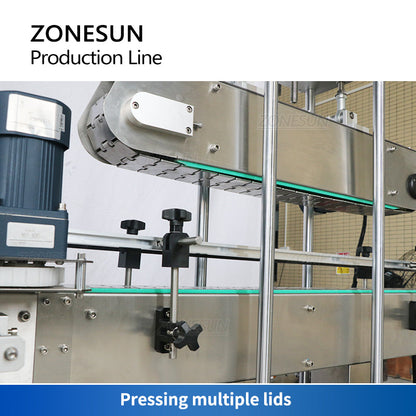 ZONESUN ZS‑FMYG1 Servo Auger Powder Filling & Capping Production Line