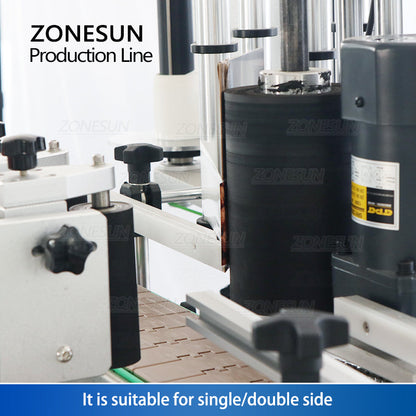 ZONESUN ZS‑FAL180X4 4Nozzle Magnetic Pump Filler Capper Labeler Line