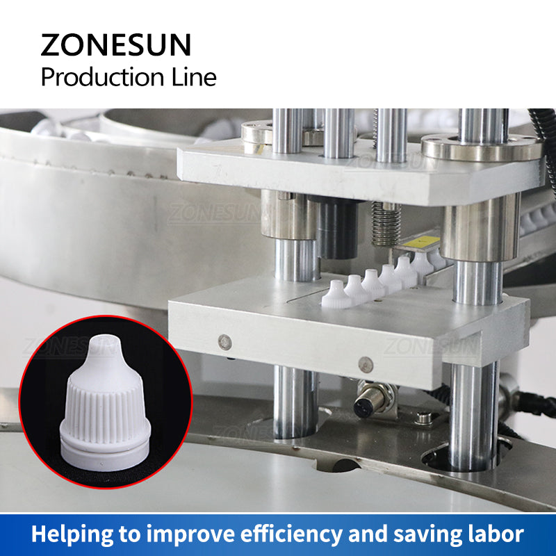 ZONESUN ZS‑FAL180A10 Eye Drops Filling Capping Labeling Packaging Line