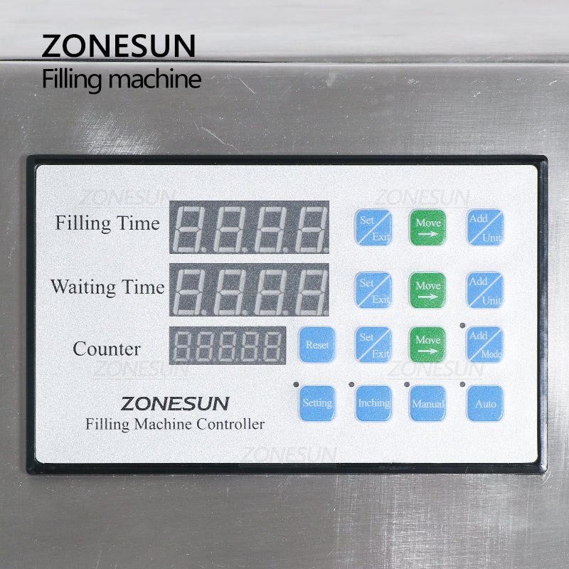 ZONESUN ZS-DPYT12P Semi-auto 12 Nozzle2 Liquid Filling Machine